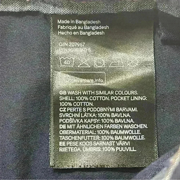 H&M Little Boy's Size 6 Shorts Adjustable Waist Navy Zipper Button - Picture 8 of 8